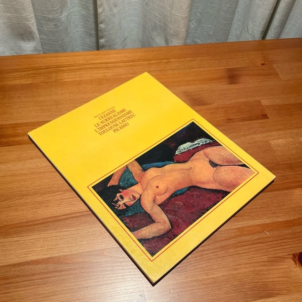 Vtg Modigliani Paperback Coffee Table Art Book Prints French Edition Yellow